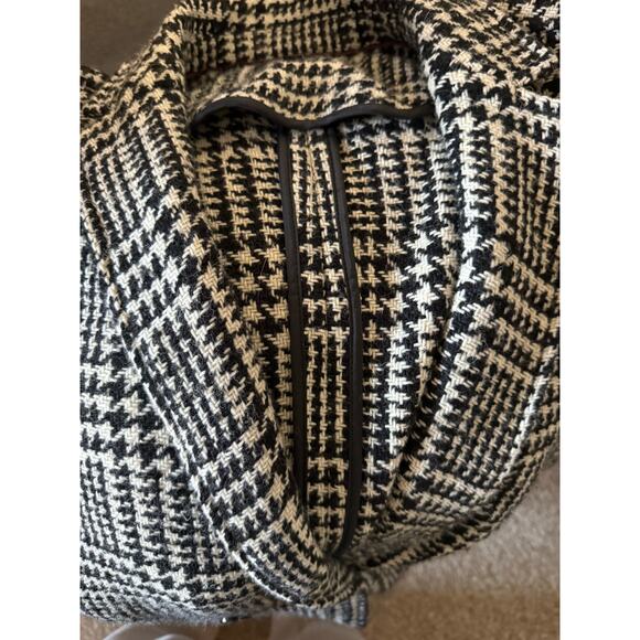 Talbots wool blazer jacket black white houndstooth 12 - Picture 8 of 8